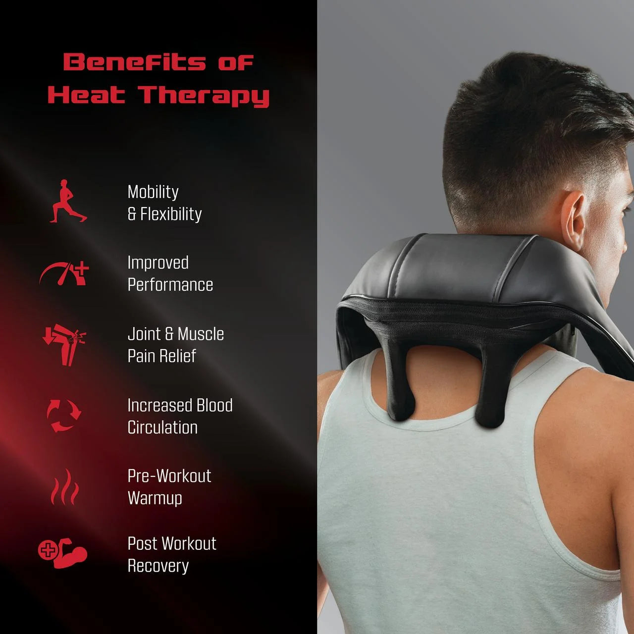 Shiatsu Pro Shiatsu Back and Neck Massager, Cordless Heated Neck and Shoulder Massager