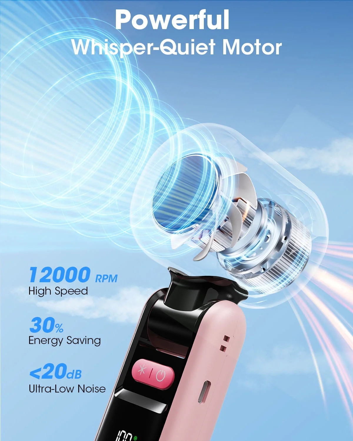 Portable Handheld Fan with Ice Cooler and Flashlight, Chill to 60℉ in Seconds, 20H Runtime,6500Mah Rechargeable Fan, Multi-Function Gifts for Beach Travel Vacation(Pink)