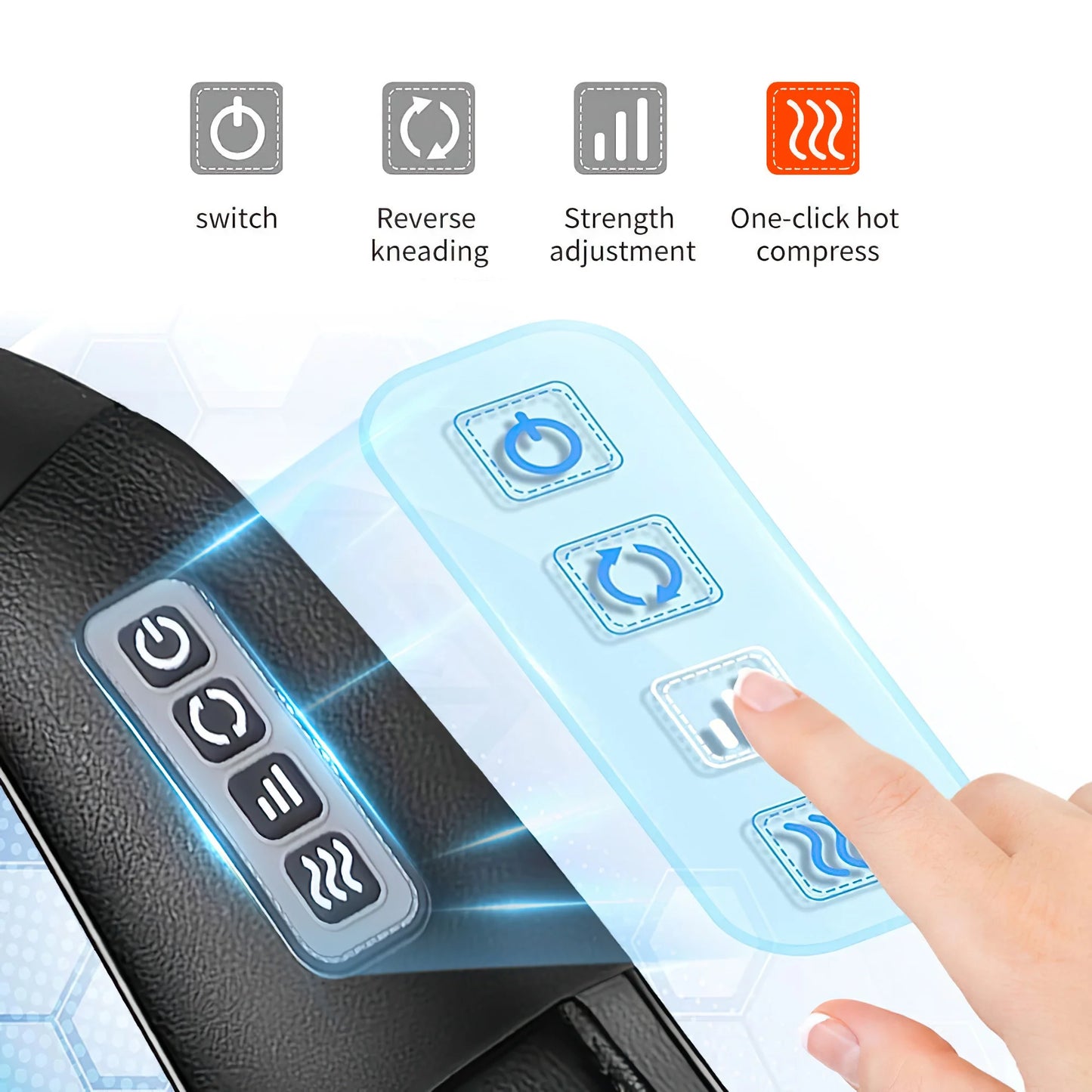 Shiatsu Neck and Back Massager with Heat,Electric Deep 4D Tissue Massage for Body Muscle Pain Relief,Usb-Rechargeable Best Gifts for Men Women Home, Office, and Car