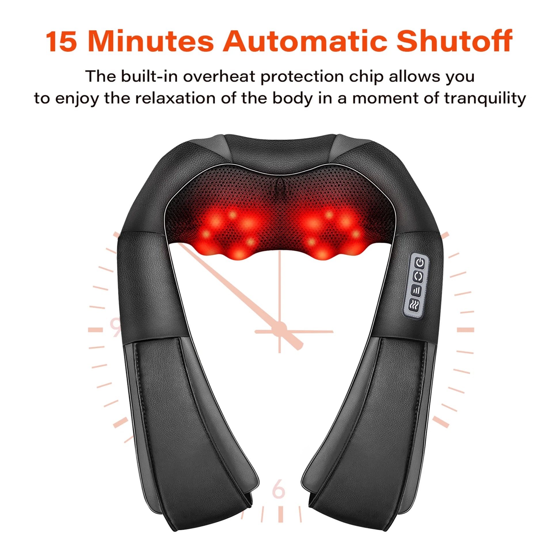 Shiatsu Neck and Back Massager with Heat,Electric Deep 4D Tissue Massage for Body Muscle Pain Relief,Usb-Rechargeable Best Gifts for Men Women Home, Office, and Car