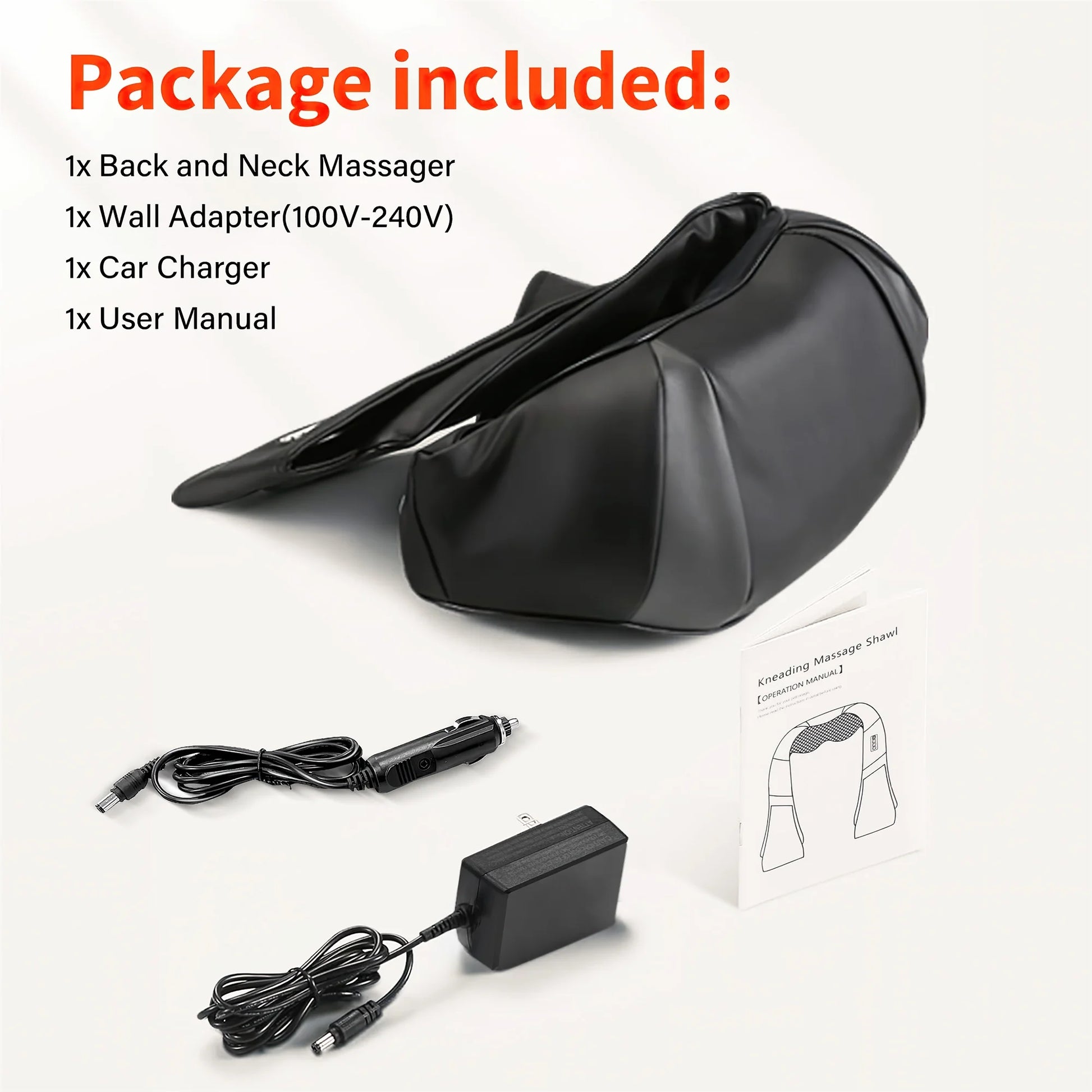 Shiatsu Neck and Back Massager with Heat,Electric Deep 4D Tissue Massage for Body Muscle Pain Relief,Usb-Rechargeable Best Gifts for Men Women Home, Office, and Car